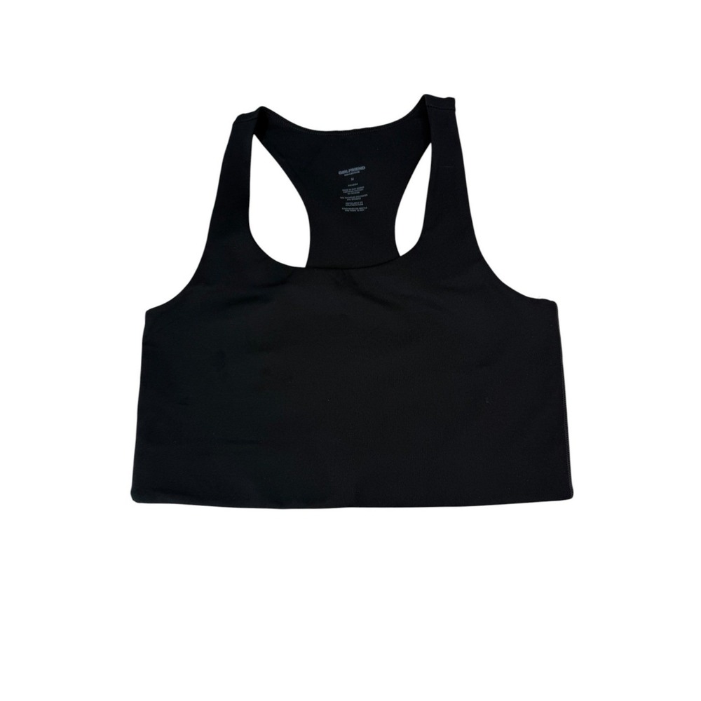 Girlfriend Collective Paloma Racerback Sports Bra Black Medium NWT - Picture 3 of 9